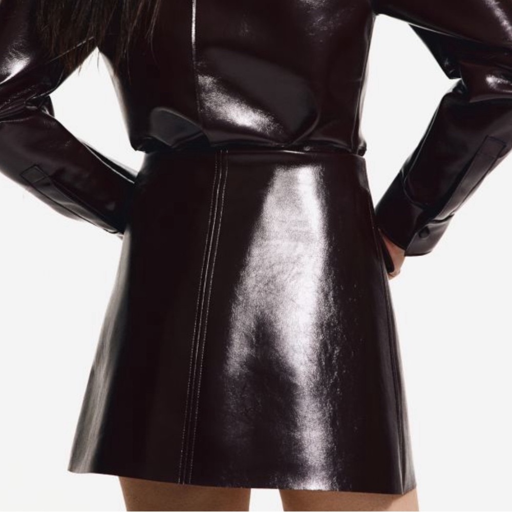 HM coated mini skirt - Picture 3 of 7